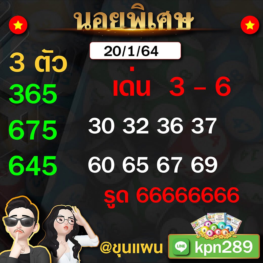 แนวทางหวยฮานอยจากขุนแผน 20/1/64