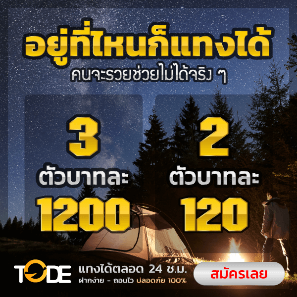 tode เว็บโต๊ด หวยออนไลน์