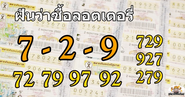 เลขเด็ดฝันว่าซื้อลอตเตอรี่