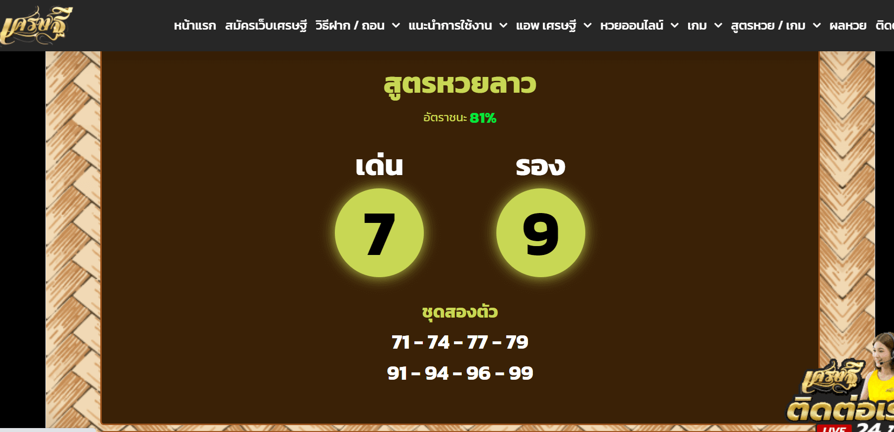 สูตรหวยลาวTode