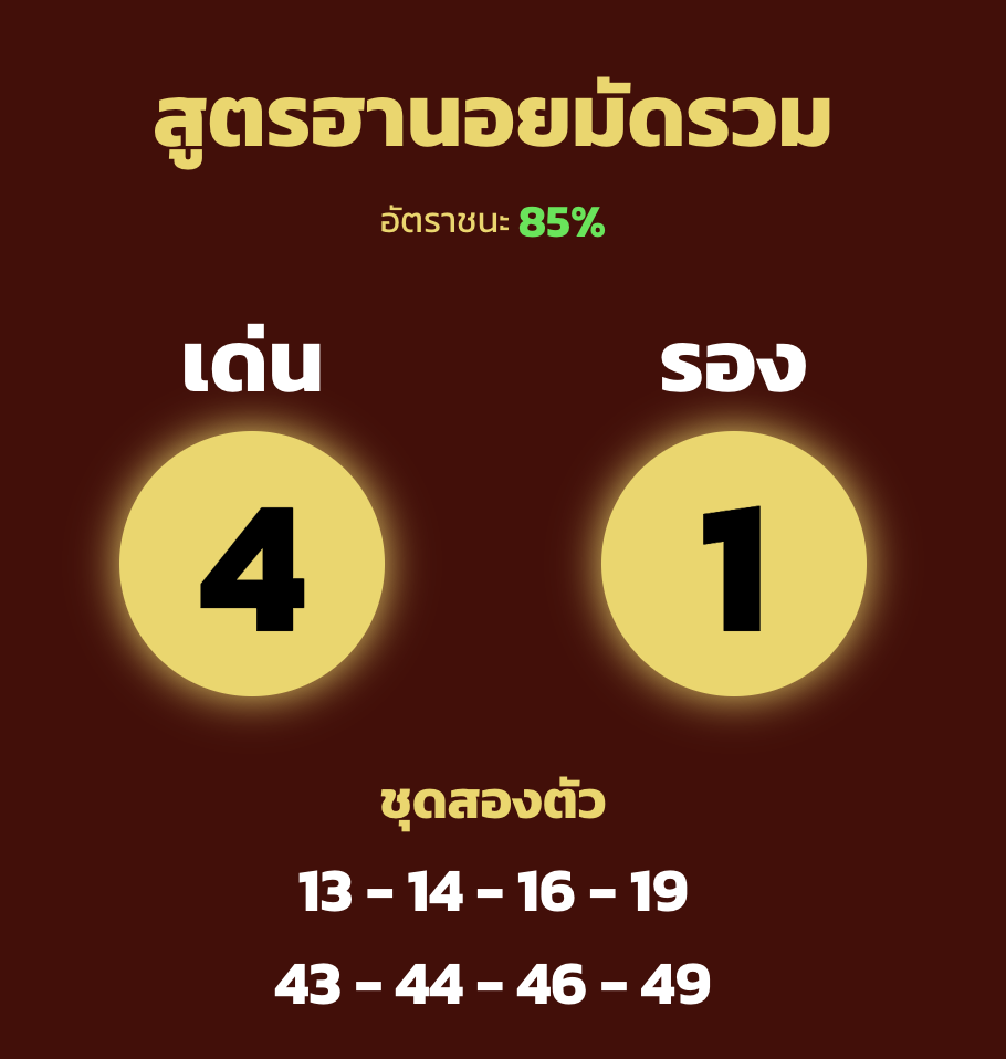 เลขเด็ดสูตรหวยฮานอย 15/11/65