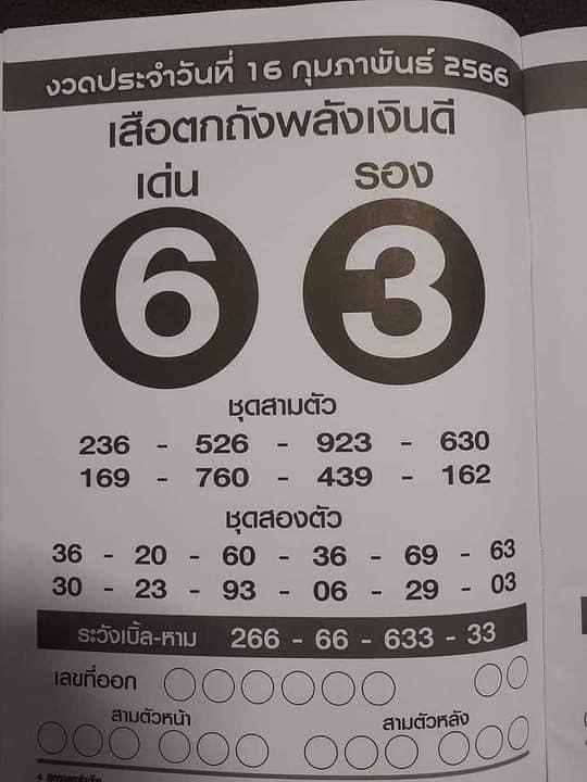 เสือตกถังพลังเงินดี 16/2/66