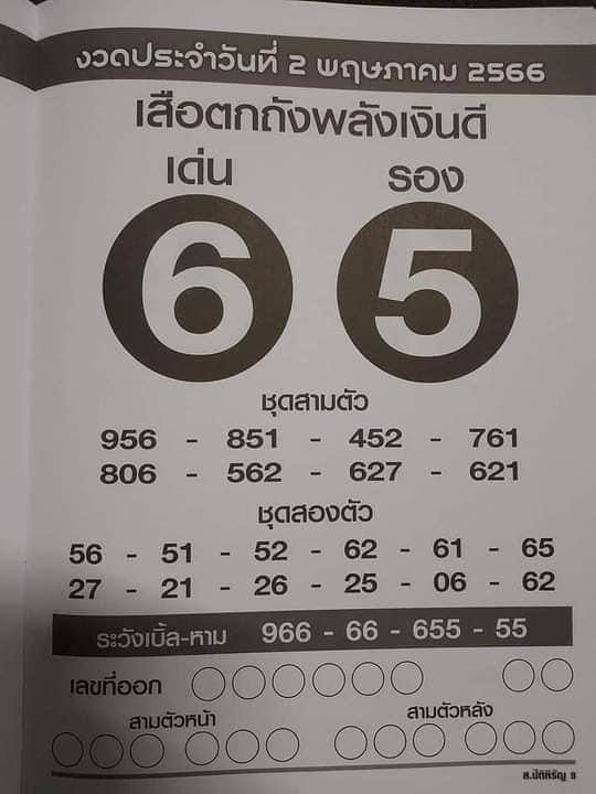 เสือตกถังพลังเงินดี 2/5/66