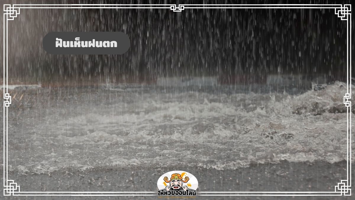 image-ฝันว่าฝนตก ฝันเห็นฝนตกหนัก ฝันแบบนี้หมายถึง? ตีเลข เช็กดวง 2568